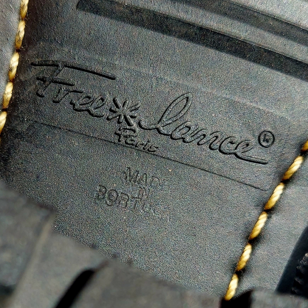 Sexy, Chic Free Lance Paris Black Leather Moto Motorcycle Boots 6.5 Portugal - Picture 11 of 16